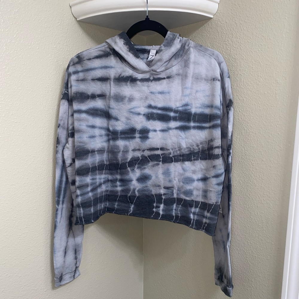 New Zella Cropped Tie Dy Hoodie XL